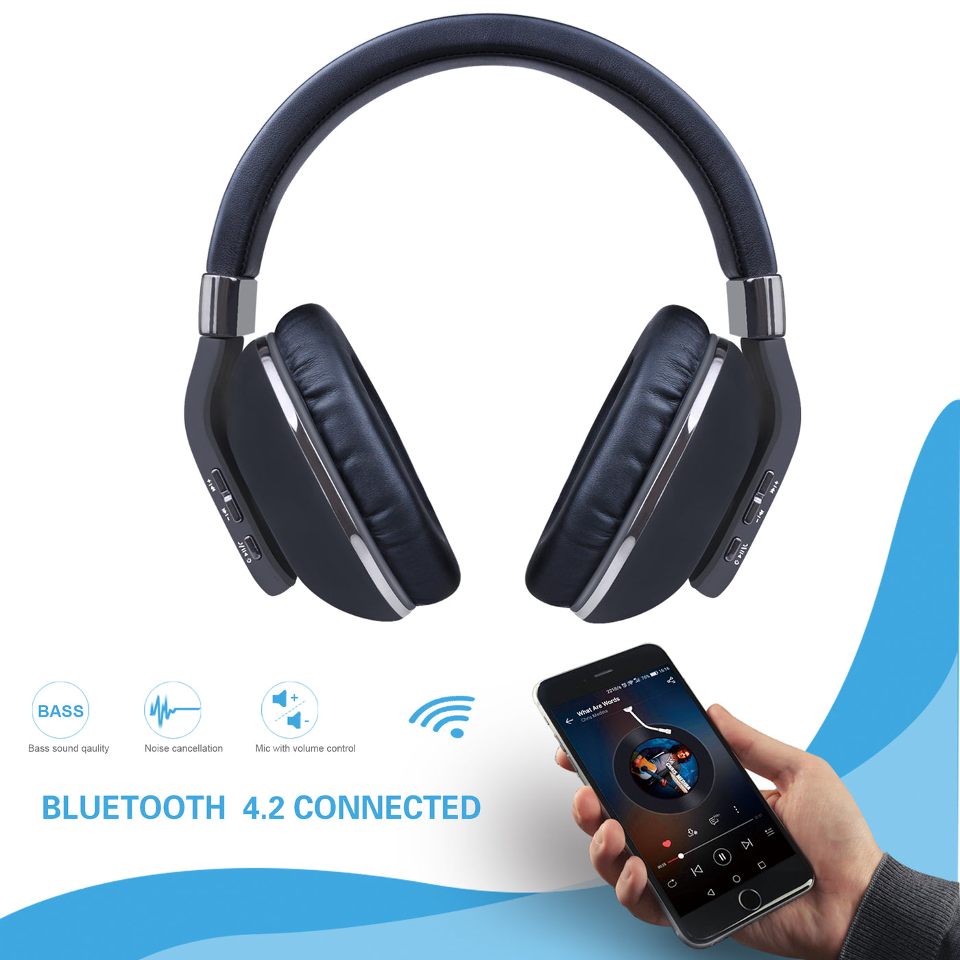 Riwbox XBT-780 Wireless Bluetooth Headphones