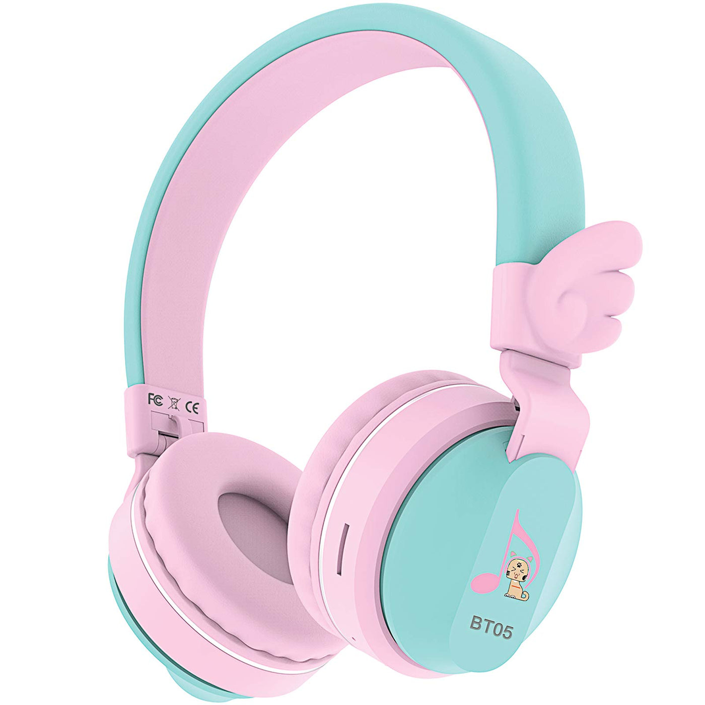 Riwbox BT05 Bluetooth Kids Headphones Wireless Foldable Headset Over Ear