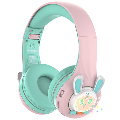 Riwbox Rabbit RB-7S Bluetooth Headphones With LED For Kids