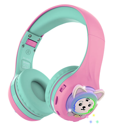 Riwbox Baosilon CB-7S Cat Bluetooth Headphones With LED For Kids